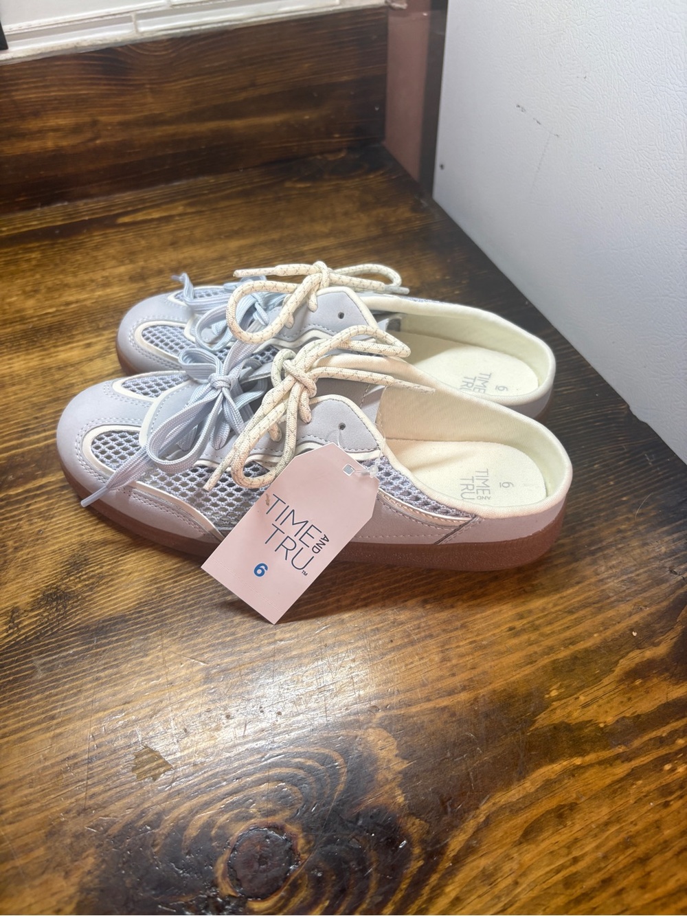 Time and tru pale blue mule sneakers size 6